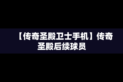 【传奇圣殿卫士手机】传奇圣殿后续球员